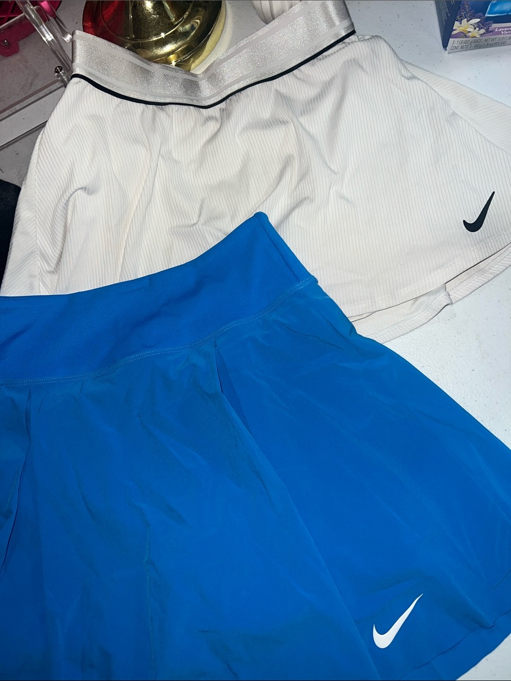 Nike women Blue and White Athletic tennis Skorts - Pack of 2
